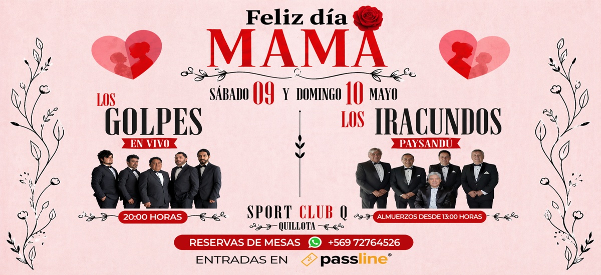 Feliz dia MAMA - Los Golpes Los Iracundos flyer